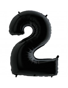 Balão Número 2 Preto